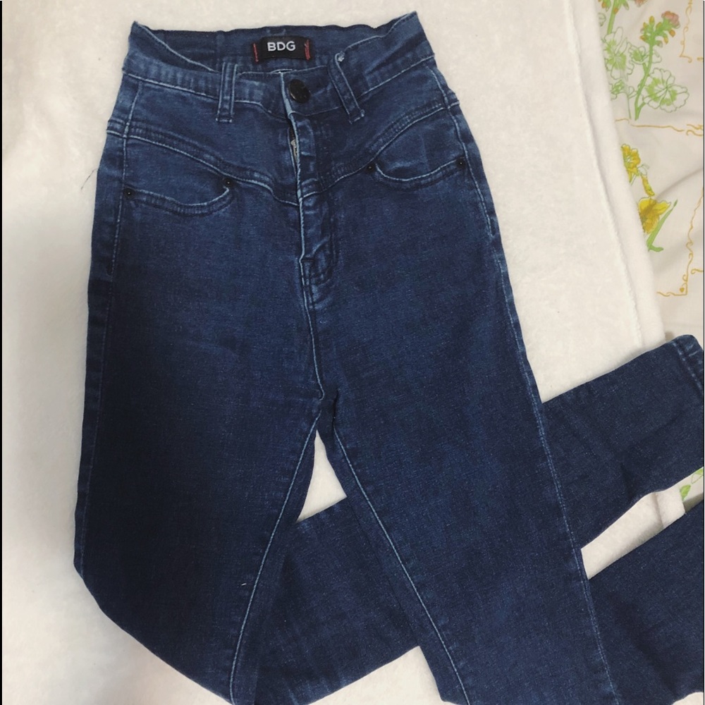 bdg urban outfitters high rise blue jeans